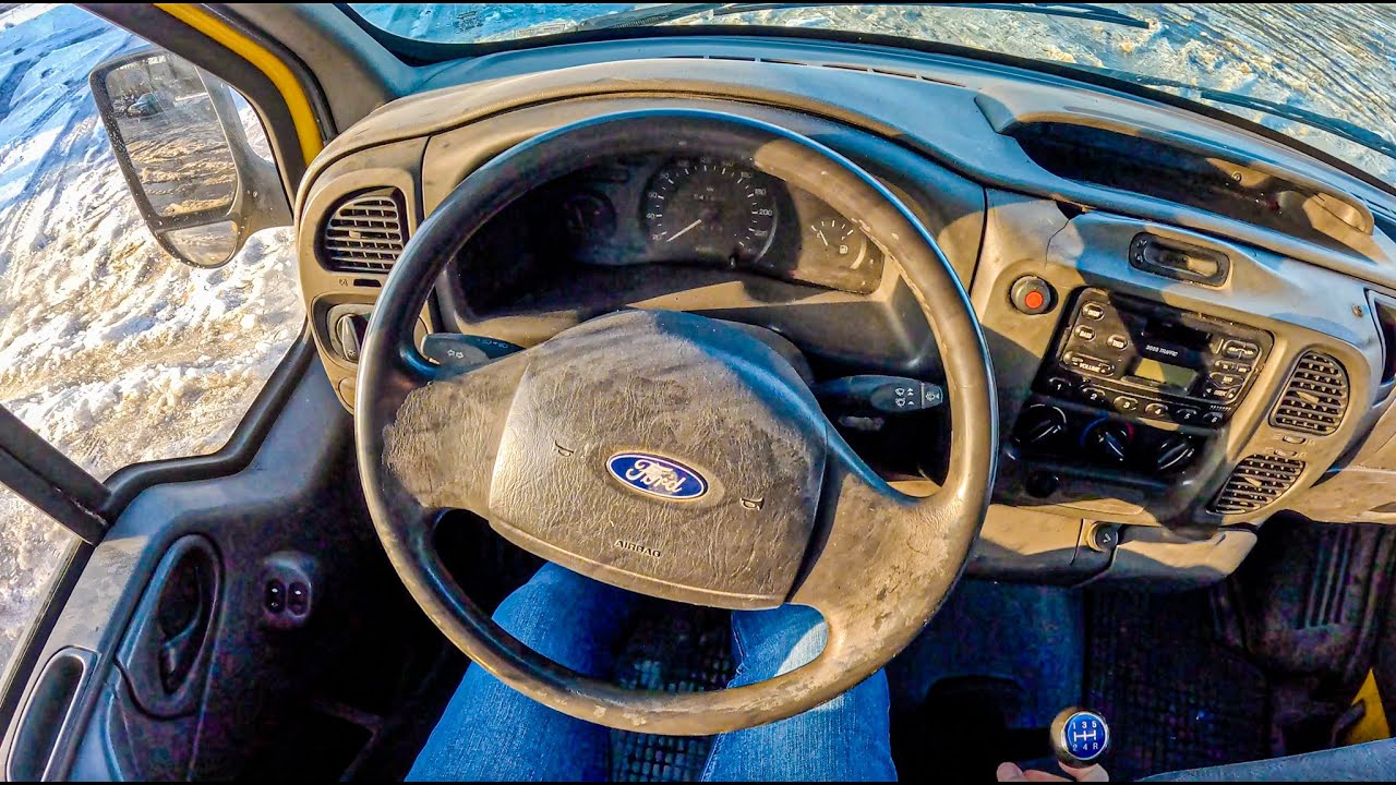 2002 Ford Transit 581 000 km (2.0 TD 100  hp) | POV Test Drive #2341 Joe Black