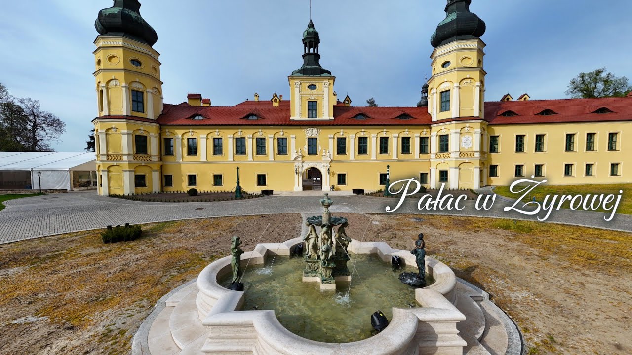 🇵🇱 Pałac w Żyrowej z drona mini 4 Pro 4k in Poland 🇵🇱