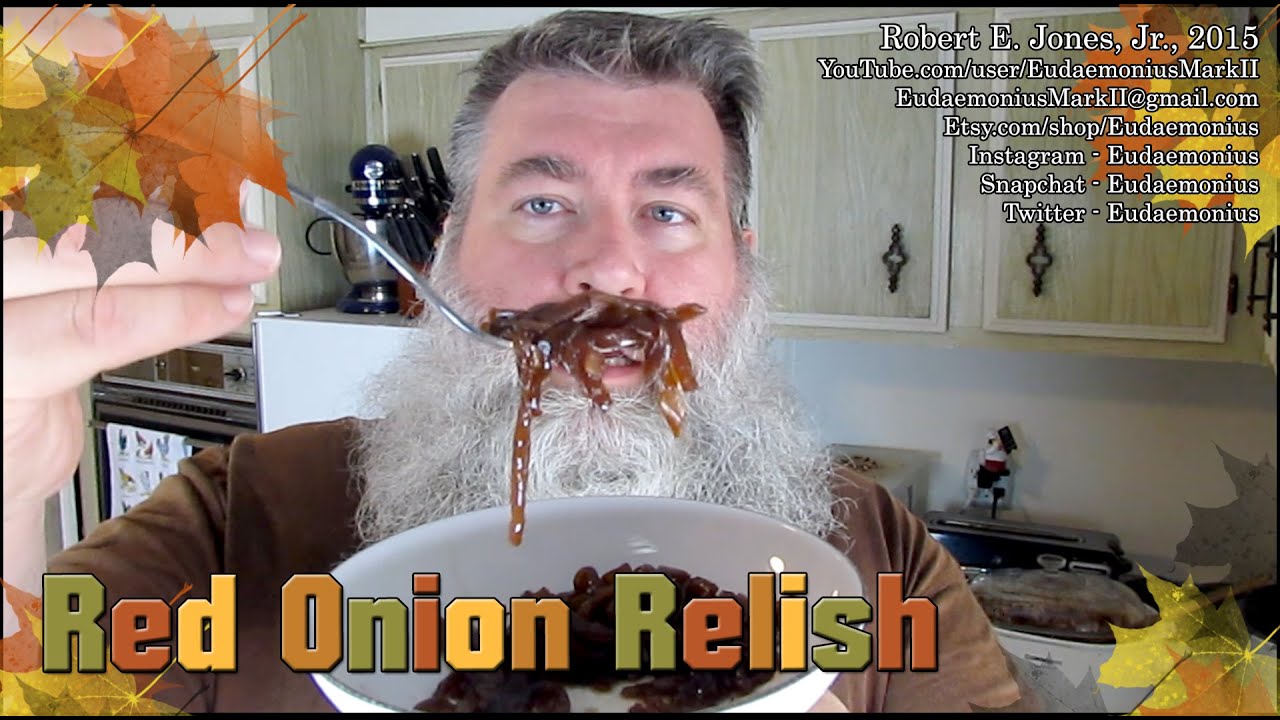 How To Make RED ONION RELISH - Day 16,827