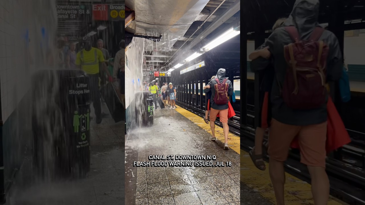 Thunder Storms, Flash Flood Warning Issued For New York City. July 18, 2026.
