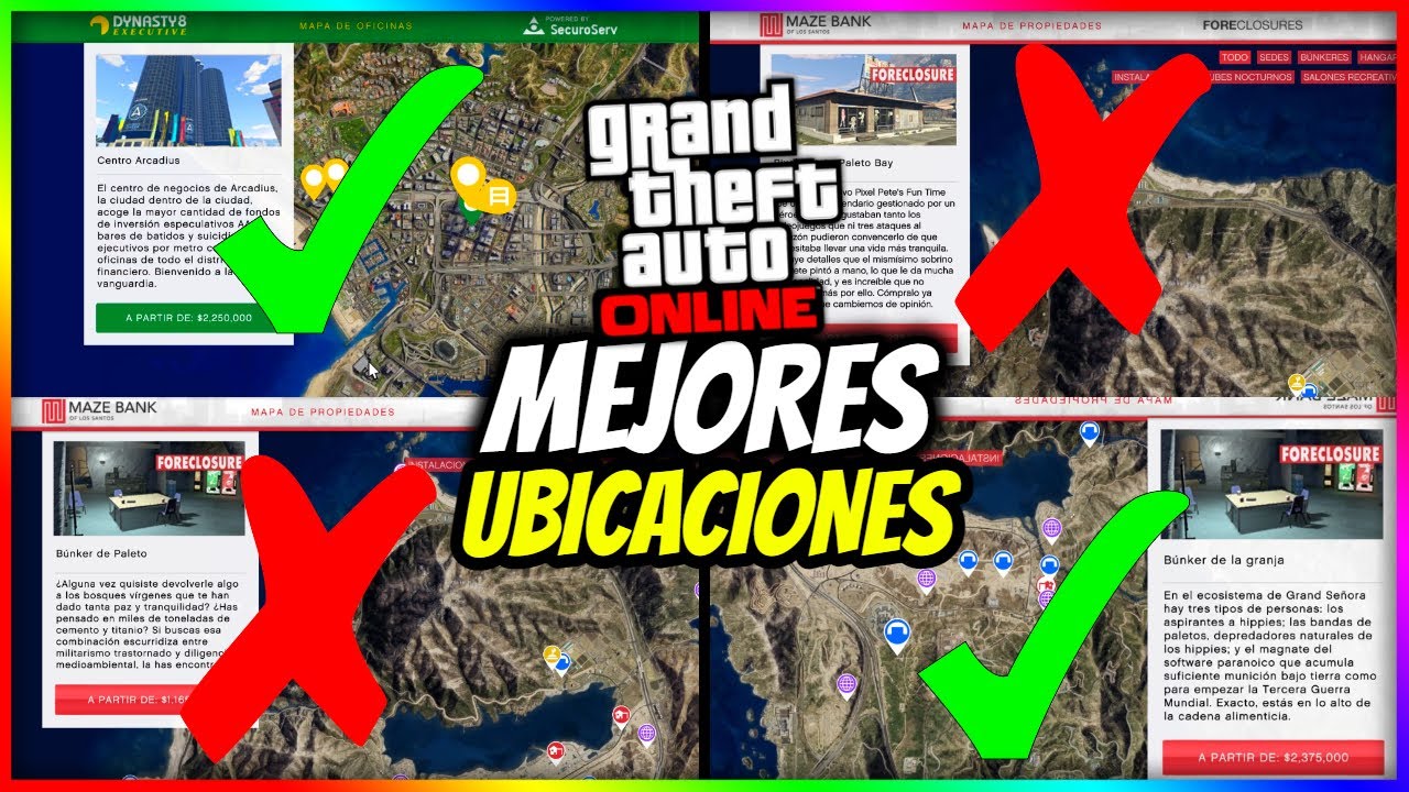 Las MEJORES UBICACIONES Para TODOS Los NEGOCIOS De GTA 5 Online |2021| TOP MEJORES LOCALIZACIONES|