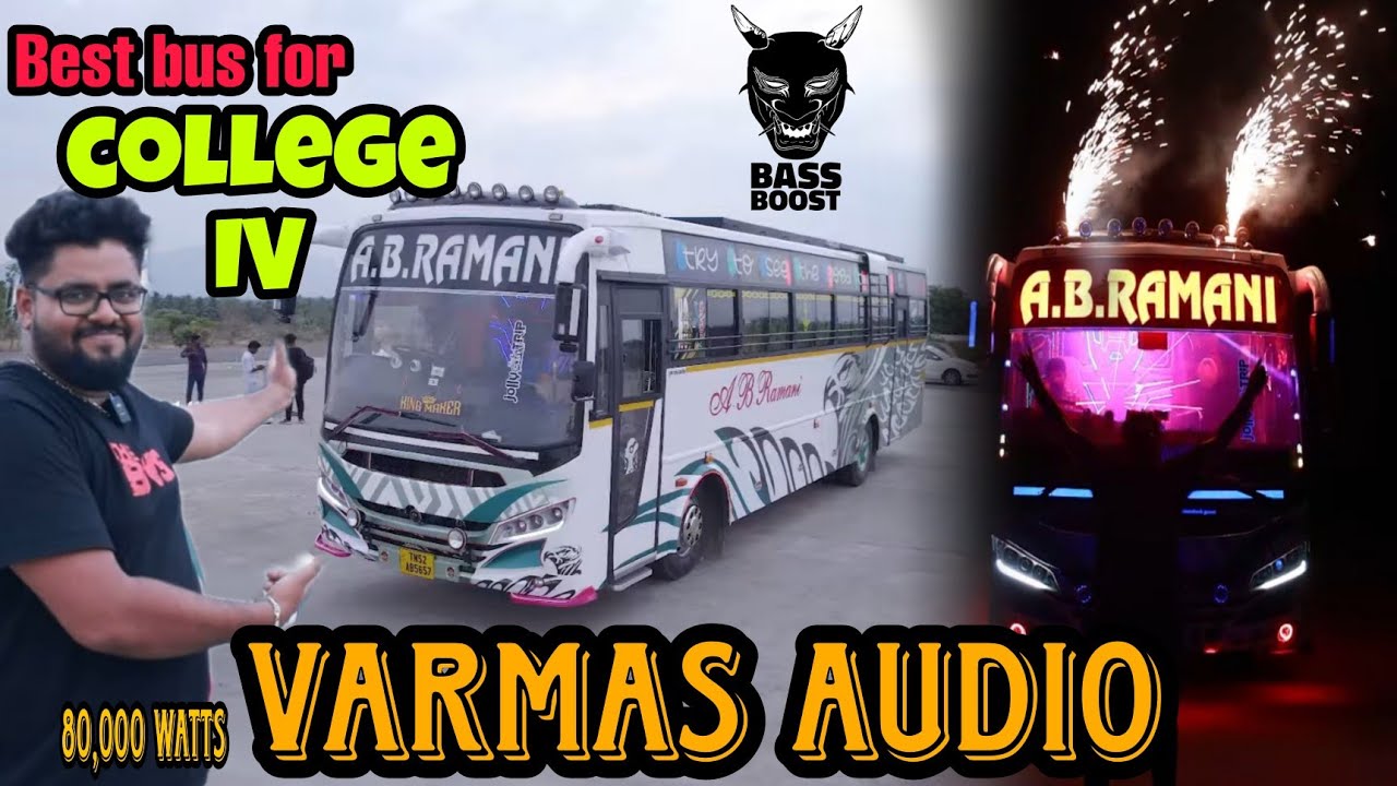 A.B RAMANI Bus Review🔥 | Kerala sound systems| Best bus for College IV | King of Tamilnadu | varmas💫