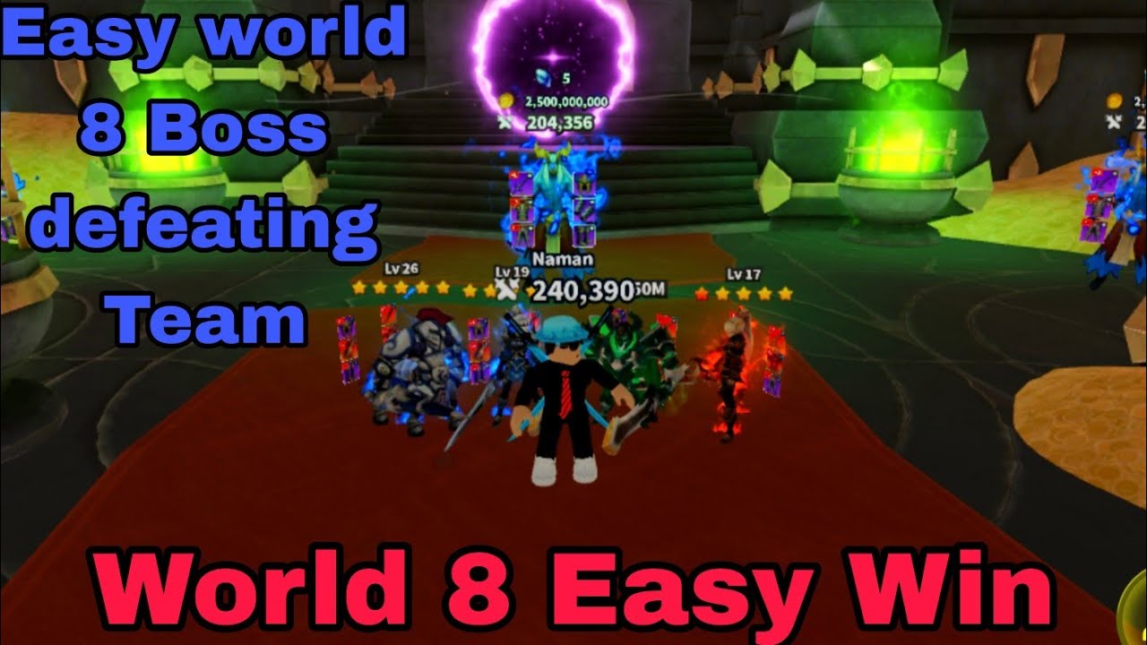 Summon Your Team Best Team World 8 completed.