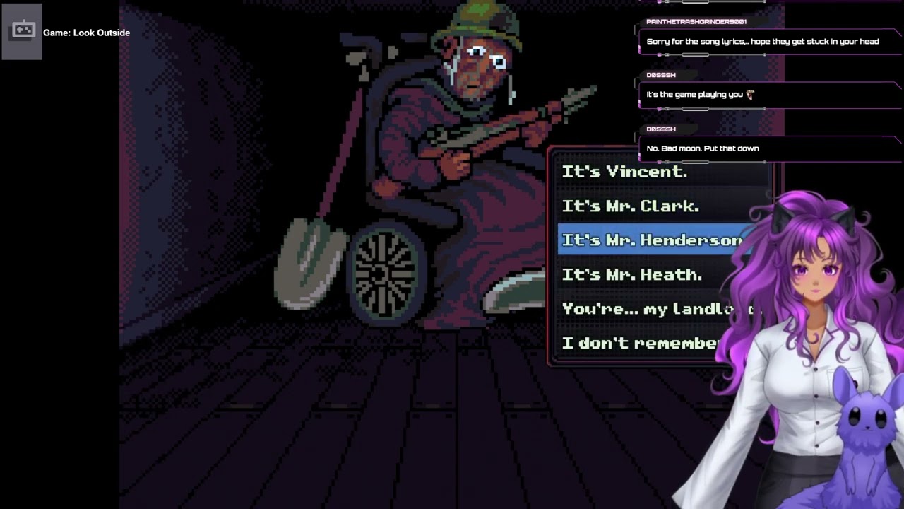 [Look Outside: P7] More unsettling progression. I gotta pay my rent but don't I will defend myself!