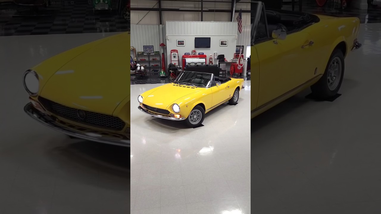 First look at our 1970 Fiat 124 Spider #Fiat #chevrolet #import #convertible