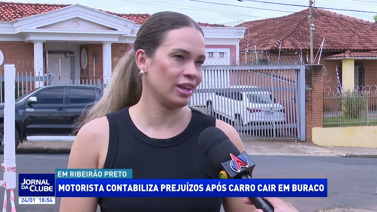 Motorista contabiliza prejuízos após carro cair em buraco - Jornal da Clube 2º Edição (23/01/2026)