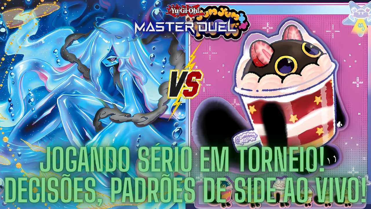 Jogando o torneio da HDS! Ao VIVO, tomadas de decisões e padrões de side! - Yu-Gi-Oh! Master Duel.