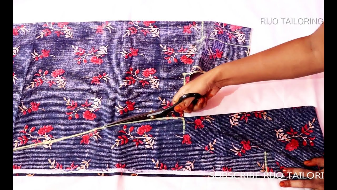 XL size zip nighty cutting beginners in easy method | patch work model nighty cutting in tamil