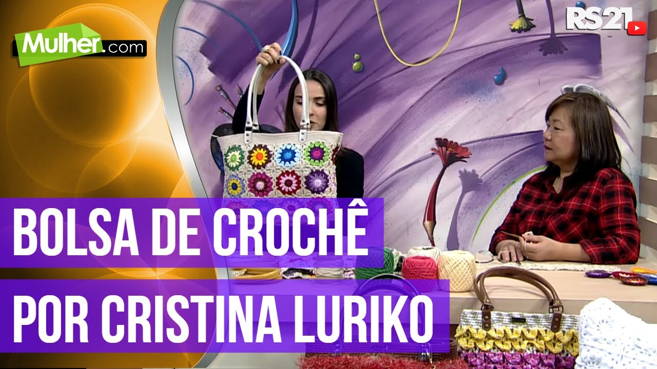 Bolsa de Crochê por Cristina Luriko - 08/07/2017 - Mulher.com - P1/2