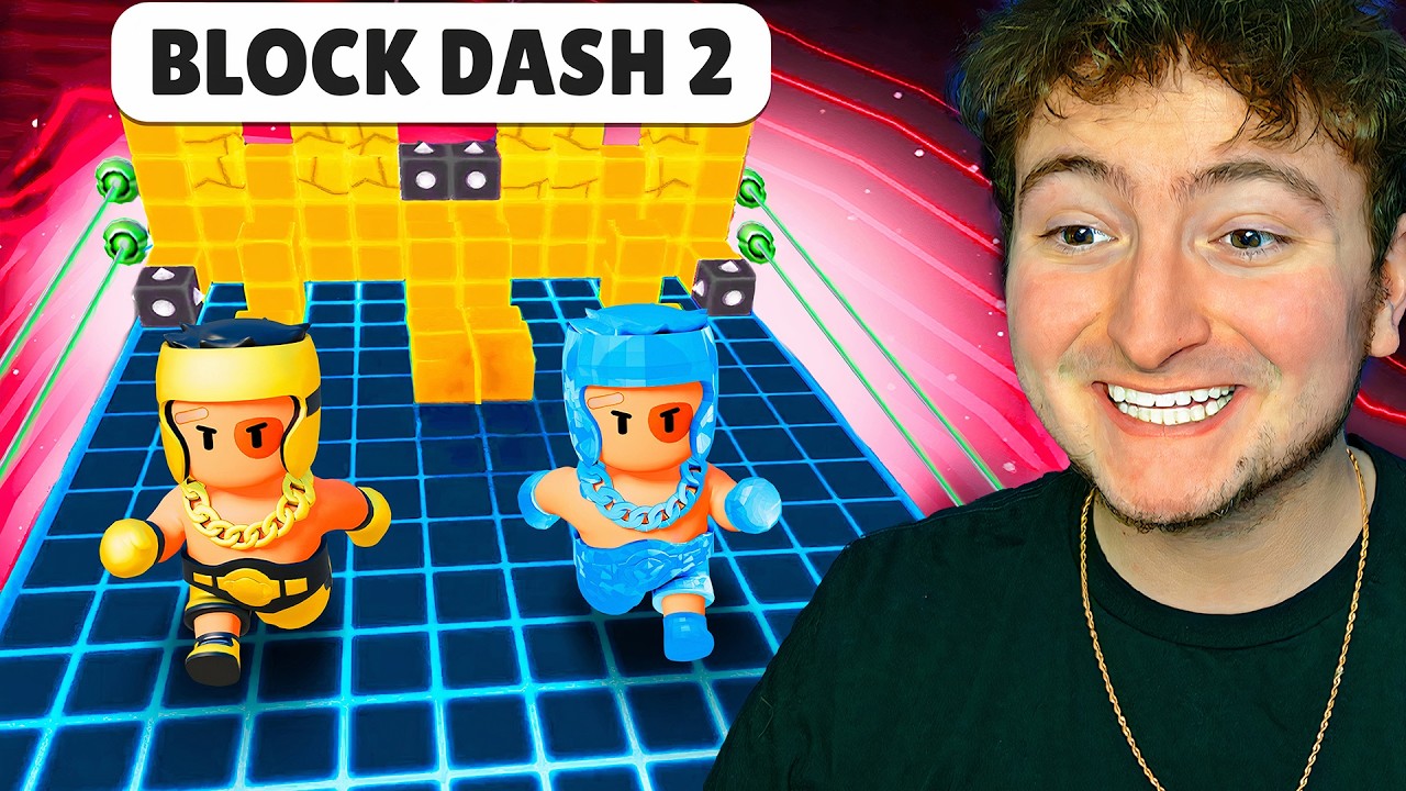 Играю в BLOCK DASH 2 в Stumble Guys!