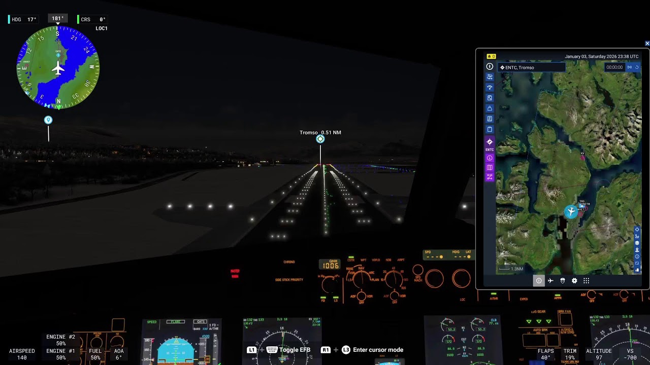 MSFS 2024 PS5 FLIGHT|GATWICK-TROMSO
