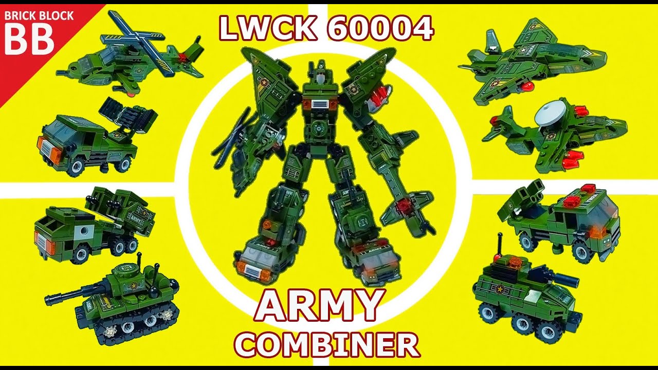LEGO Combiner Army Warrior LWCK 60004 (FINAL) ⚡️ Speed build How to make a Robot Transformers bricks