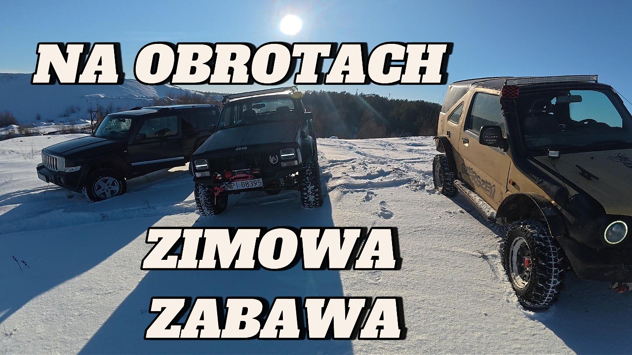 Zimowa zabawa w terenie 4x4 off-road
