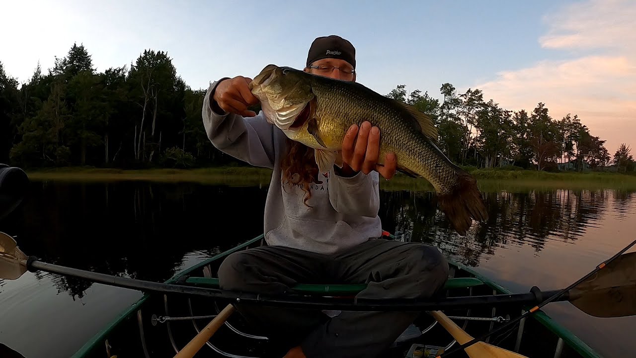 Canoe Camping For A Week In The Adirondacks. Monster Largemouth and Smallmouth Bass Fishing.