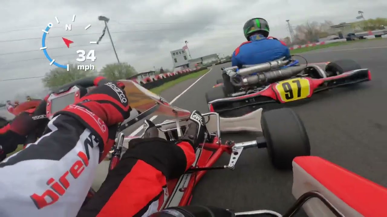 Birel Art - Rye House Onboard - Senior Rotax Max - Joe Atkins - 35s Laps
