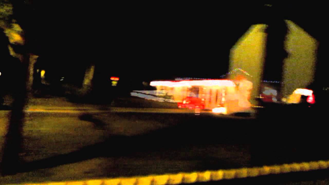 Lake Helen, Florida - Holiday lights ride on the Butler Express Christmas Train