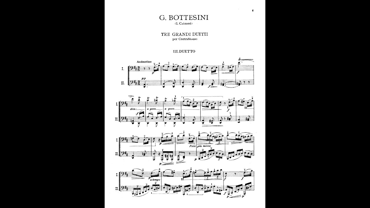 Giovanni Bottesini – Gran Duetto No 3 (2 double basses)
