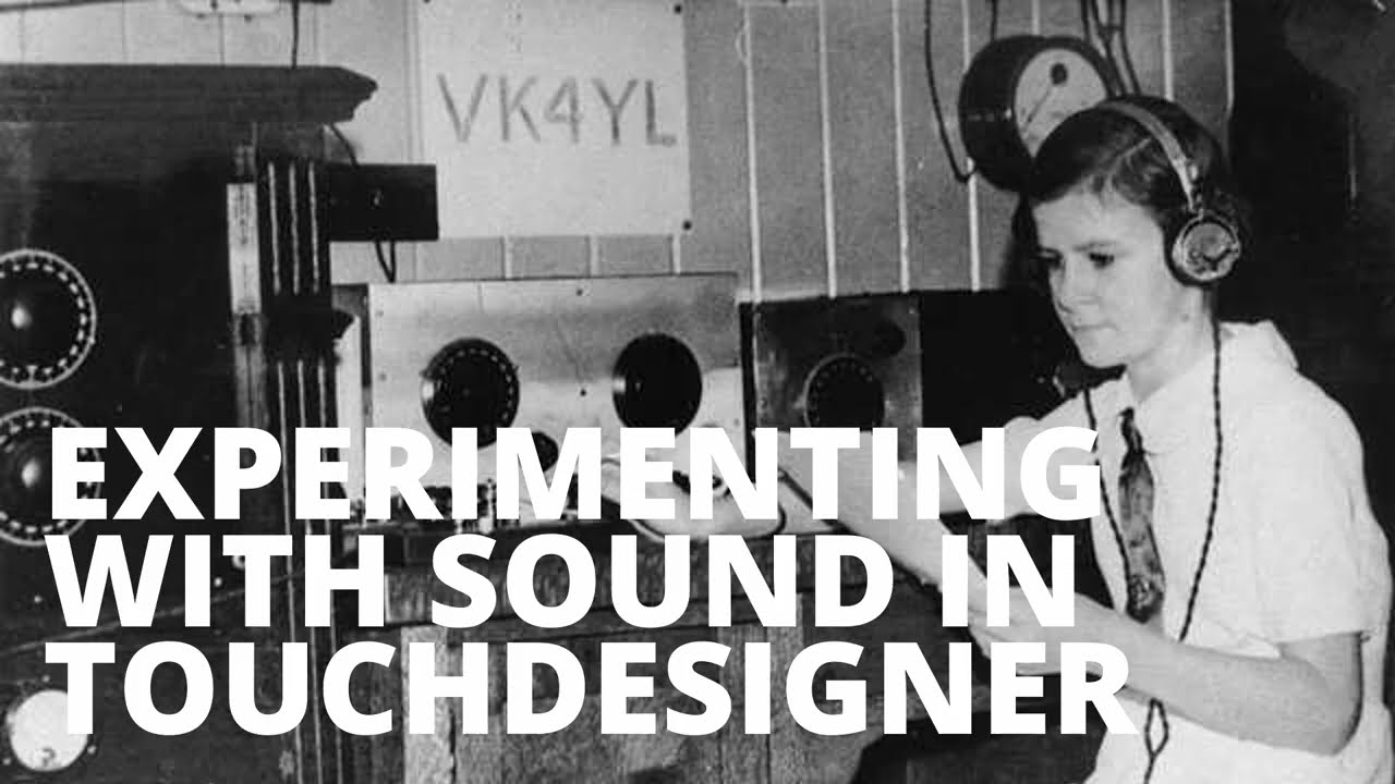 Experimenting with Sound in TouchDesigner!