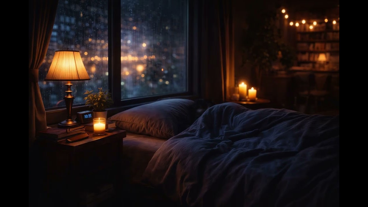 3 Hours Rainy Night Sleep Music 🌙 Calm Lo-fi for Deep Sleep
