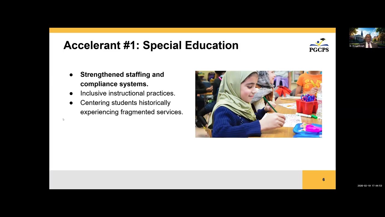 Board of Education Budget Work Session & Public Hearing February 19, 2026