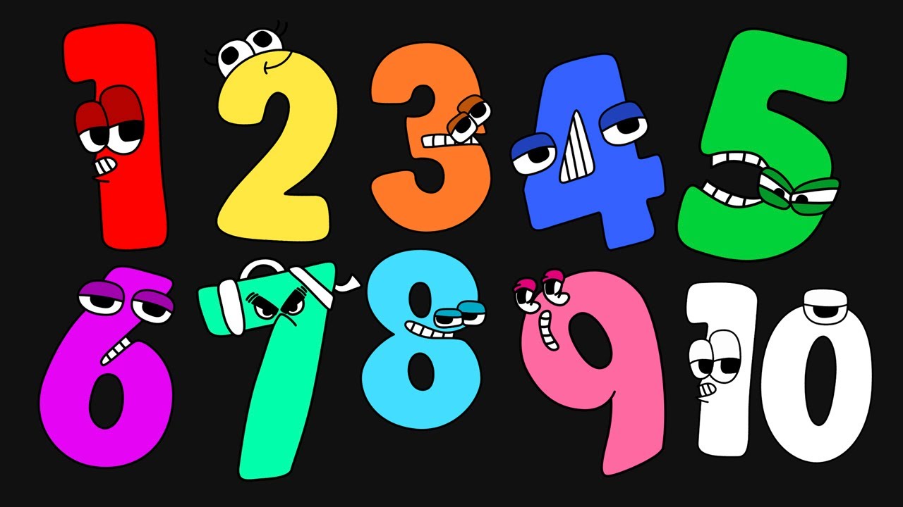 Number Colors Song for Kids | Colorful 1&ndash;10 Characters | Fun Counting & Color Learning