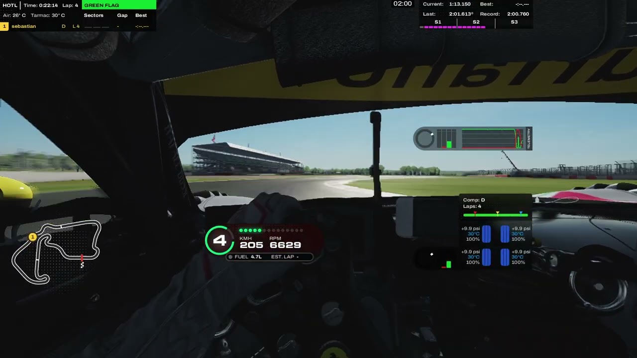 2:00.7 Push lap at silverstone in the RSS GT-M  Furiano 96
