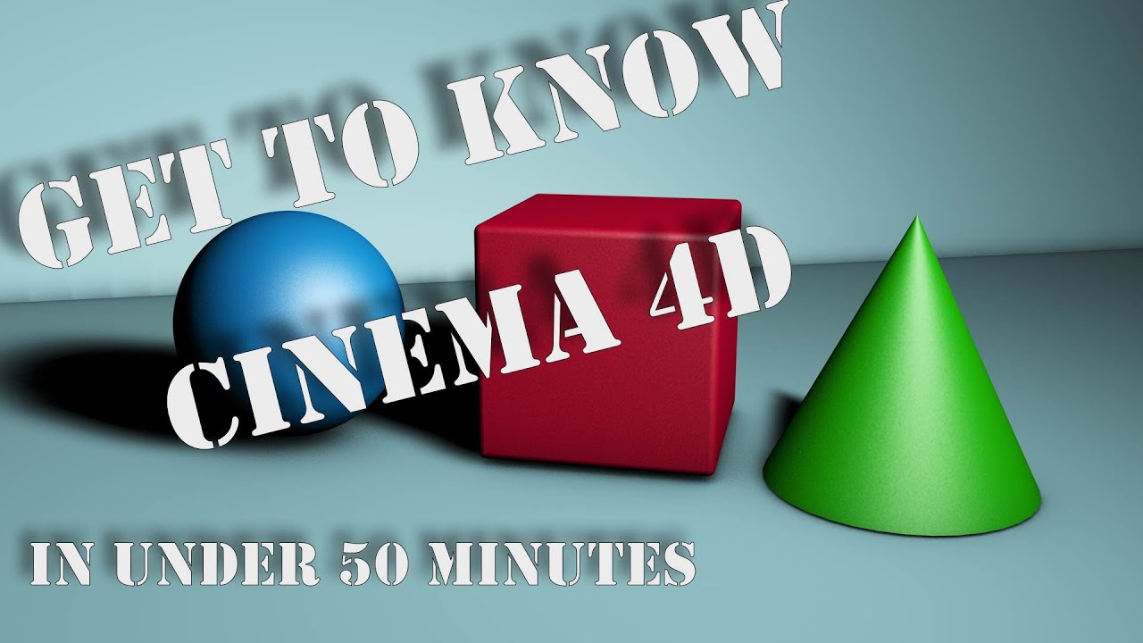 Learn Cinema 4D  basics in minutes, for beginners!