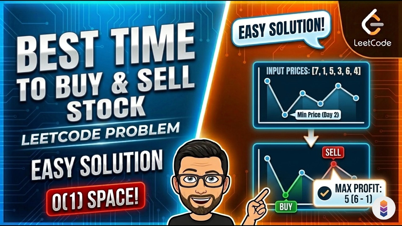 Best Time to Buy and Sell Stock | Brute Force → Optimal Approach | StackedUp