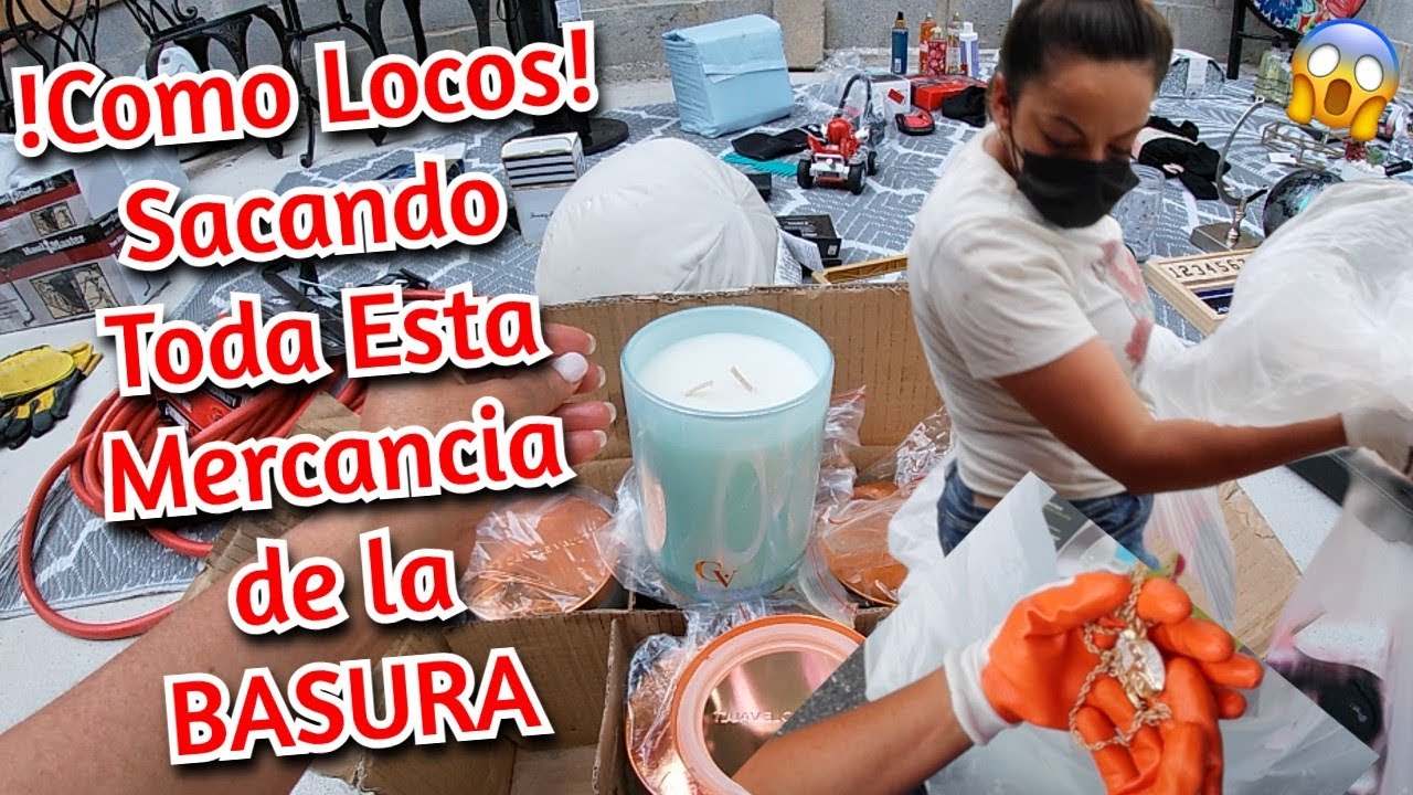 !Como Locos! Asi Sacamos Toda esta Mercancia de la Basura😱😳Que Tiran Las Tiendas#NoemyBLaSalvadoreña