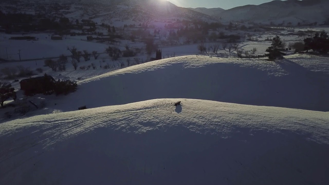 HD Drone Video of Snow in Leona Valley, CA