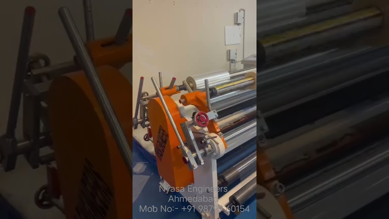 BOPP FILM SLITTER REWINDER MACHINE #NYASA ENGINEERS #AHMEDABAD # MOB NO:- +91 98799 60154