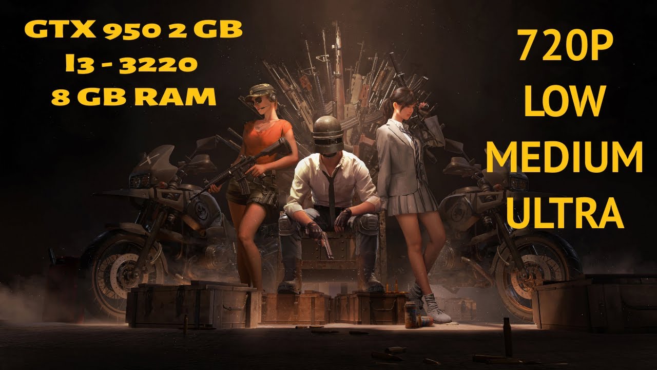 PUBG PC GTX 950-I3-3220 8GB RAM