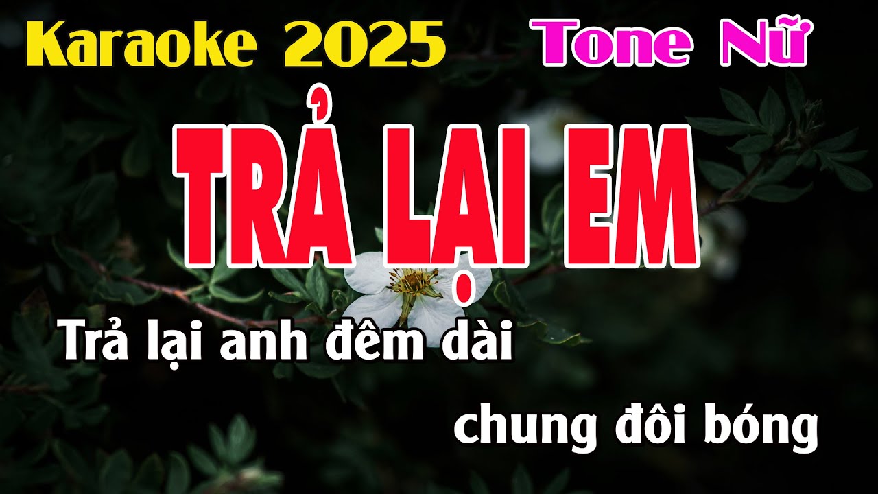 Karaoke Trả Lại Em -Tone Nữ - Beat Hay - Karaoke Bảo Châu