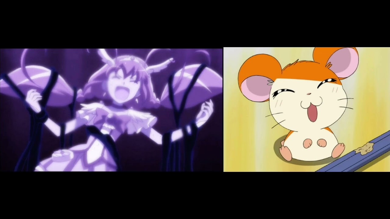 Pretty Cure X Tottoko Hamutaro All Star Ultra Cure Happy & Hamutaro 