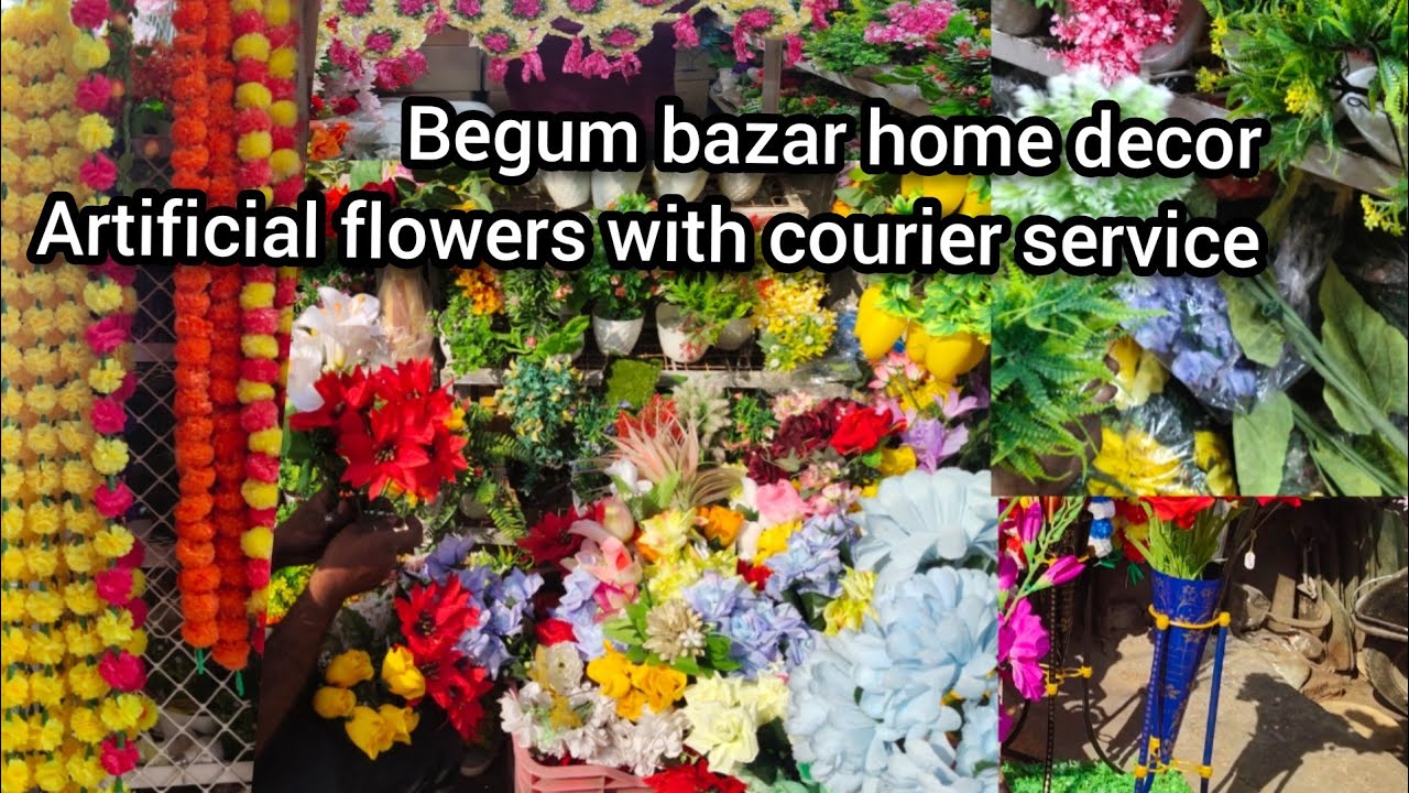 Artificial Flowers at Cheapest Price |Home Decor Items Wholesale | Flower Market in hyderabad