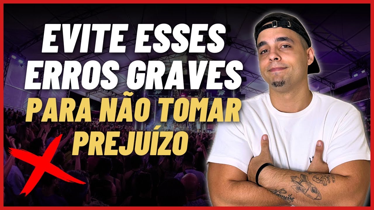 Os 5 MAIORES ERROS de quem está começando na PRODUÇÃO DE EVENTOS (e Como Evitar)