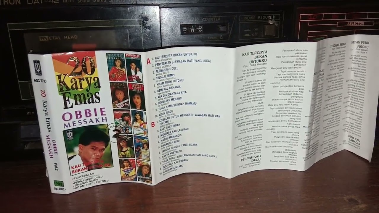 Cek Sound Kaset Pita 20 Karya Emas Obbie Mesakh