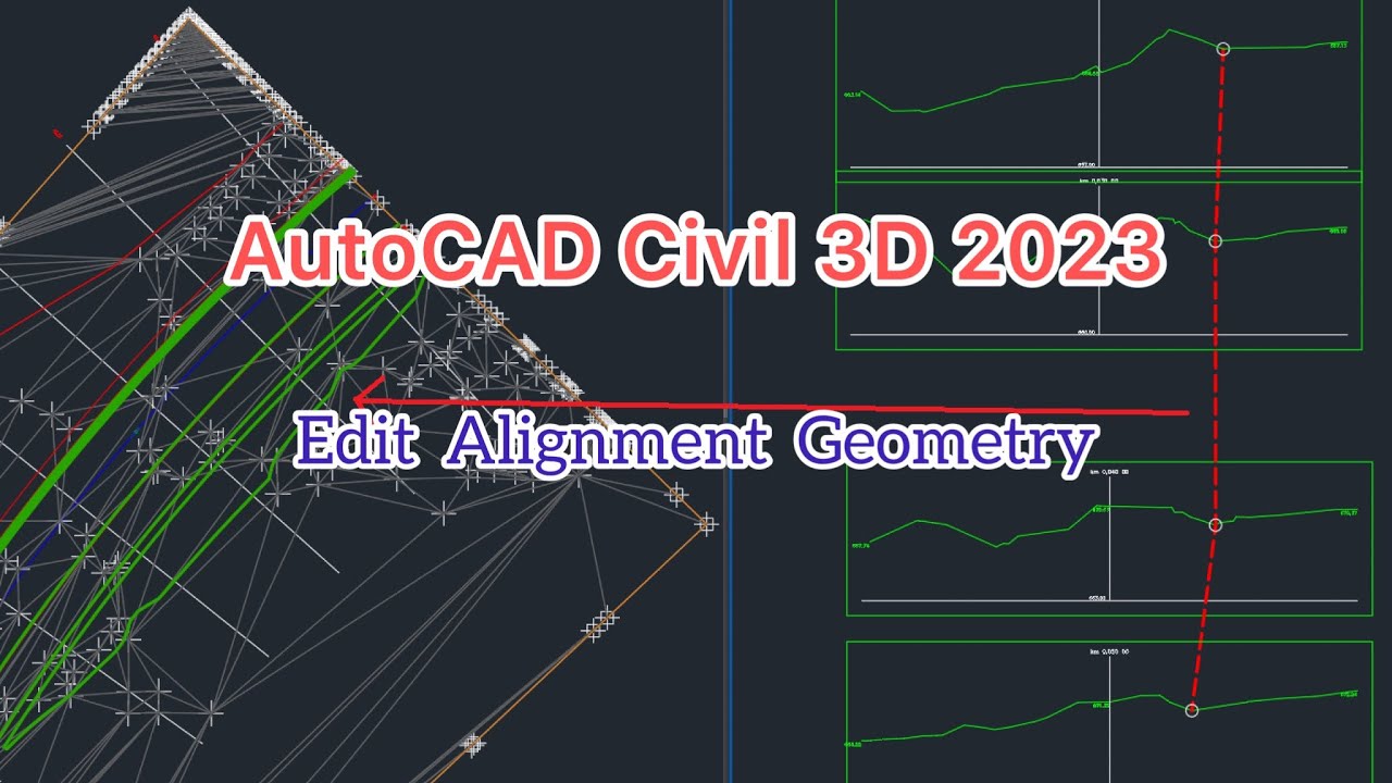 Edit Alignment Geometry| AutoCAD Civil 3D 2023