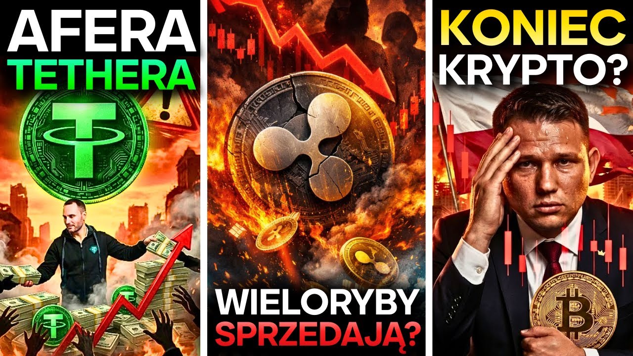 Tether OSZUKUJE!&nbsp;Wieloryby zrzucają XRP?! Polska zabija rynek krypto!