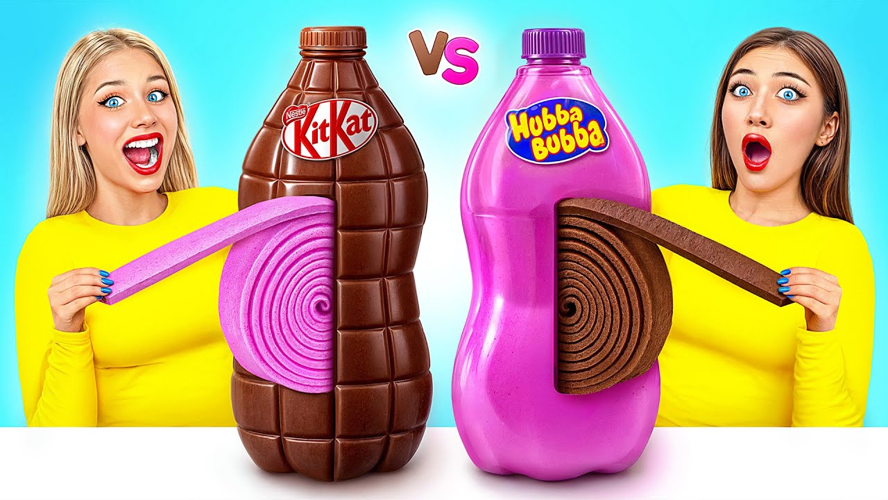 Жевательная Резинка vs Шоколадная Еда Челлендж | Война Пранков от Choco DO