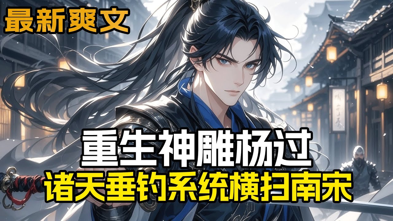 最新《重生神雕杨过，诸天垂钓系统横扫南宋》重生为神雕杨过，面对南宋乱世只想躺平？幸好觉醒诸天垂钓系统！九阳神功、独孤九剑、修炼经验…钓竿一甩，神功自来。当郭靖还在守城，我已聚兵马、攀科技，黄袍加身！