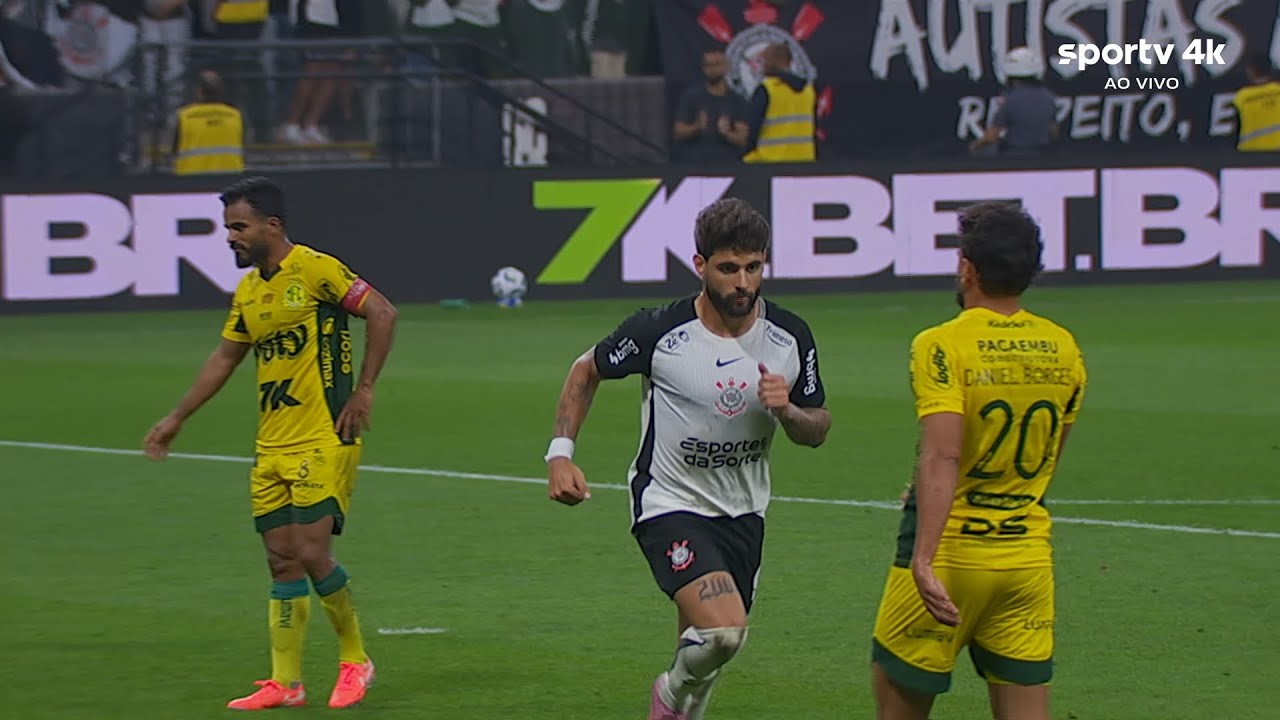 Gol de Yuri Alberto em 4K - Corinthians 3 x 0 Mirassol - Brasileir&atilde;o 2025