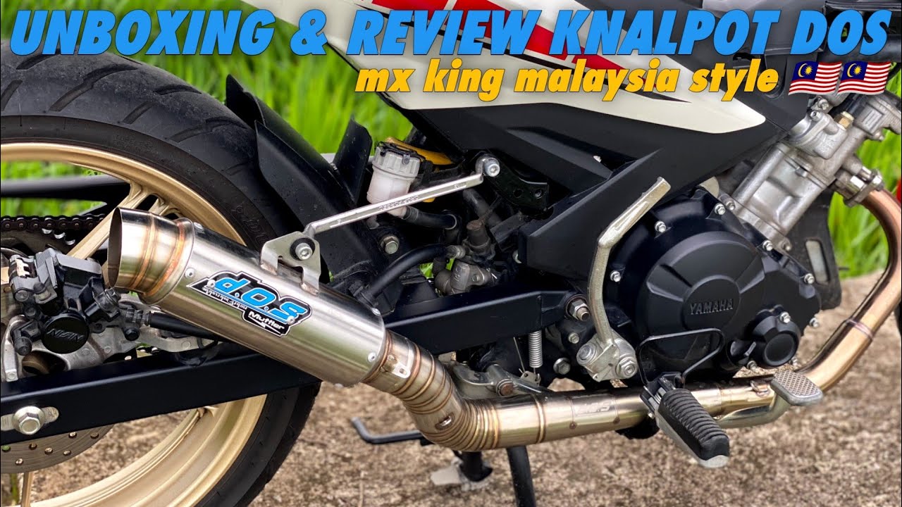 UNBOXING & REVIEW KNALPOT DOS MX KING MALAYSIA STYLE || cek sound di mesin standar