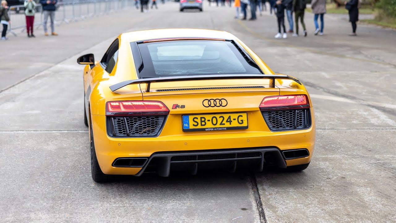 Audi R8 V10 Plus with QuickSilver Exhaust - LOUD Accelerations & Drifts !