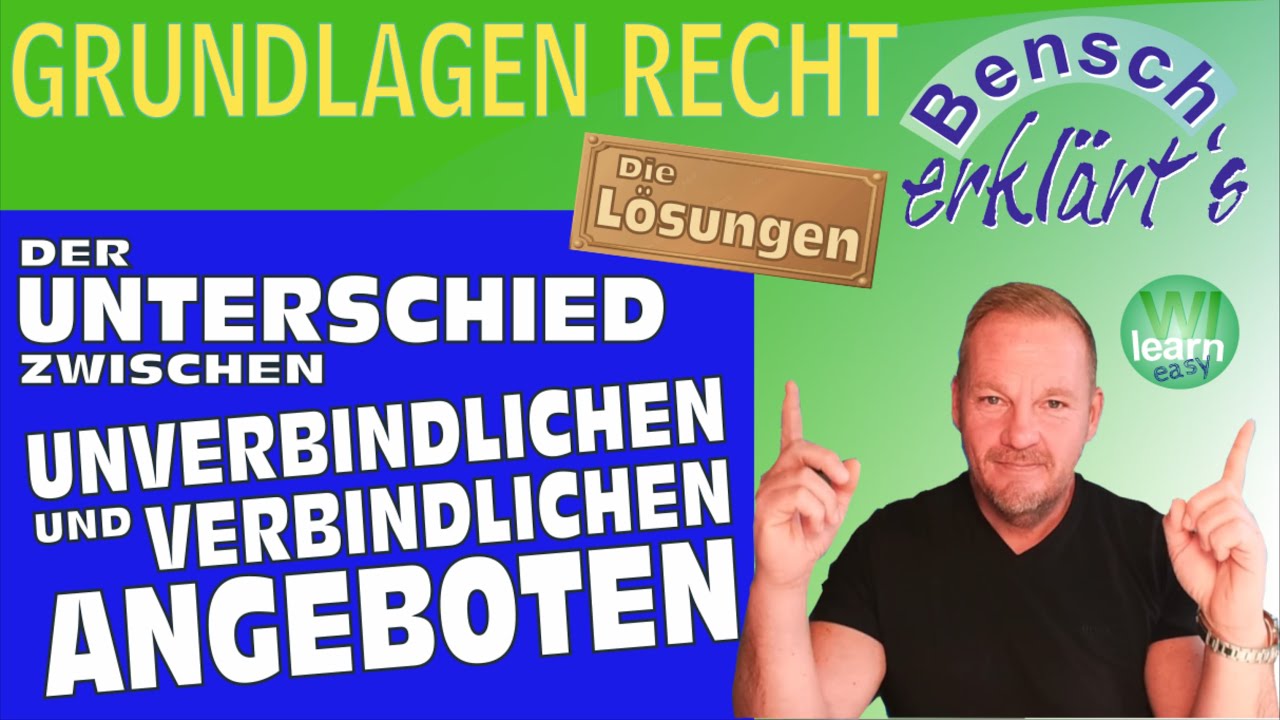 Der Unterschied zwischen unverbindlichen und verbindlichen Angebote
