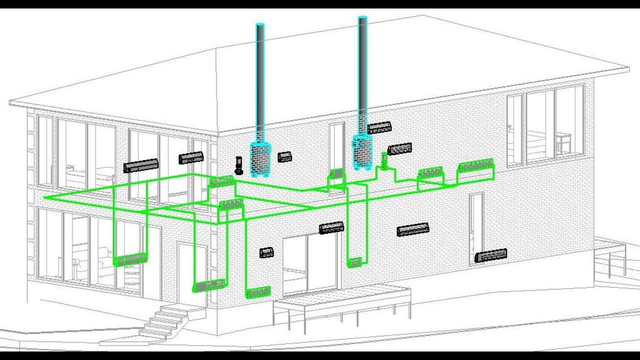 Revit MEP, Piping, Hydronic Supply System, Ductwork, Exhaust Air System