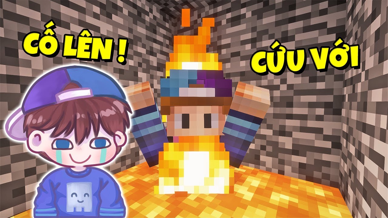 MÌNH THOÁT KHỎI NHÀ TÙ ĐÁ NỀN DỄ NHẤT MINECRAFT !!