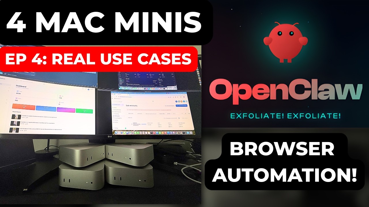 What I Actually Use My 4 Mac Mini AI Agent System For (OpenClaw Episode 4)