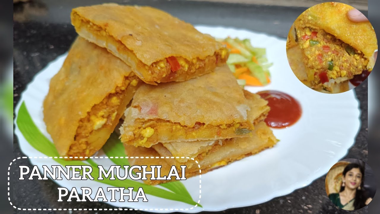Veg Panner Mughlai Paratha। Street food of Kolkata। পনির মুঘলাই পরোটা। 