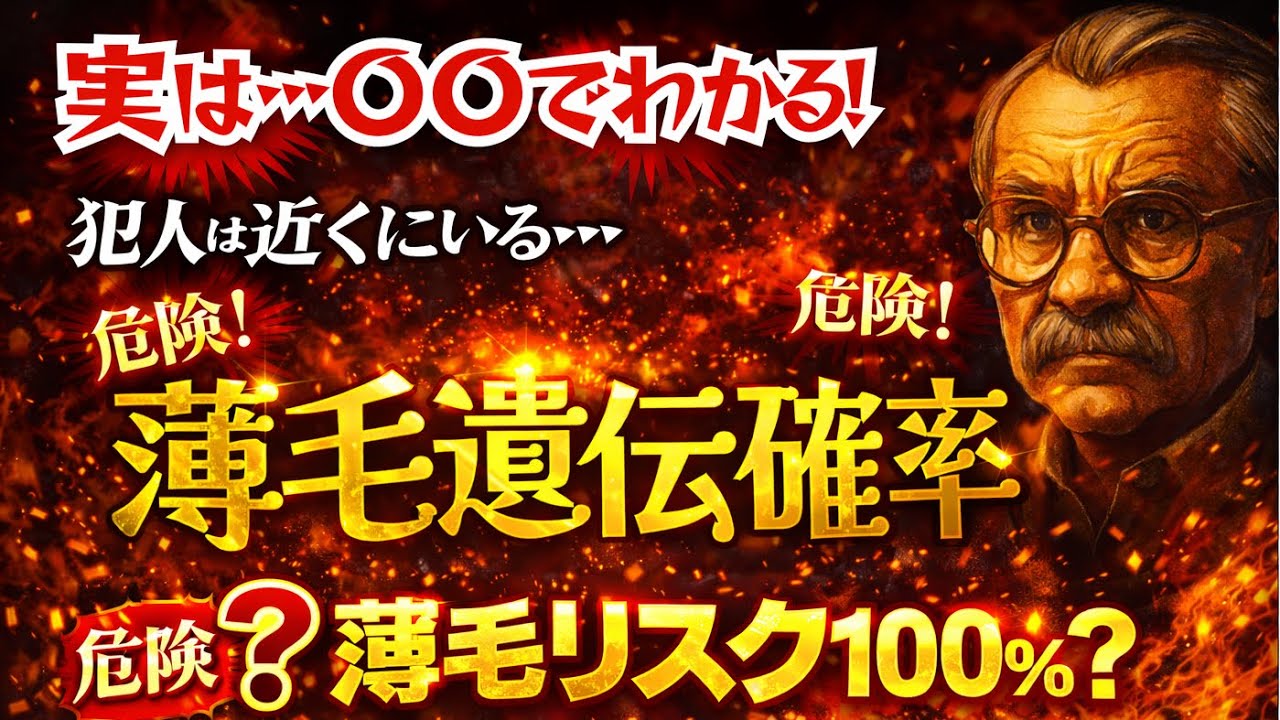 犯人は、思っているより近くにいる⁉️「薄毛は遺伝だから仕方ない」そう思って何も対策していない人ほど、要注意です❗️
